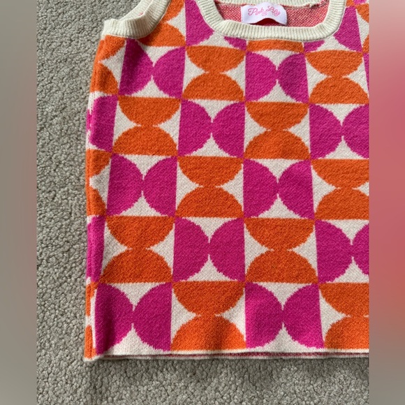 NEW Pink And Orange Sweater Tank Top, Size XS - Picture 7 of 12
